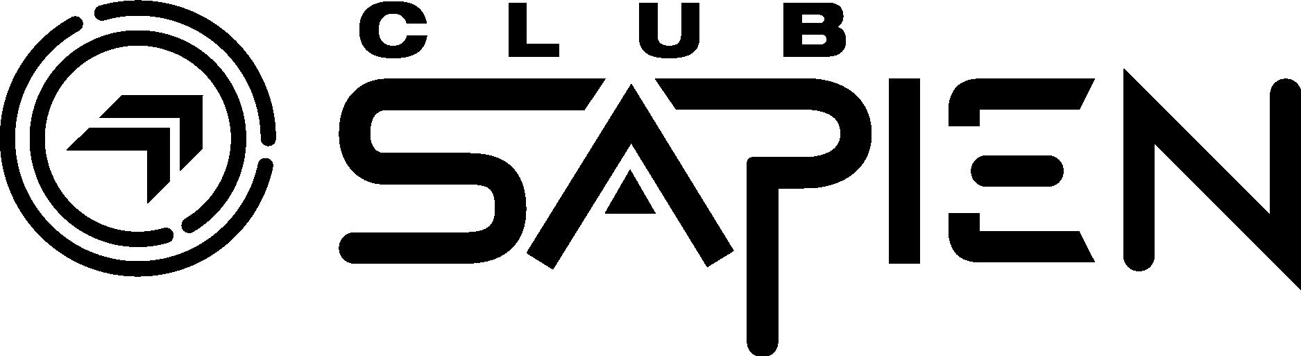 Club Sapien Black Logo Vector Logo